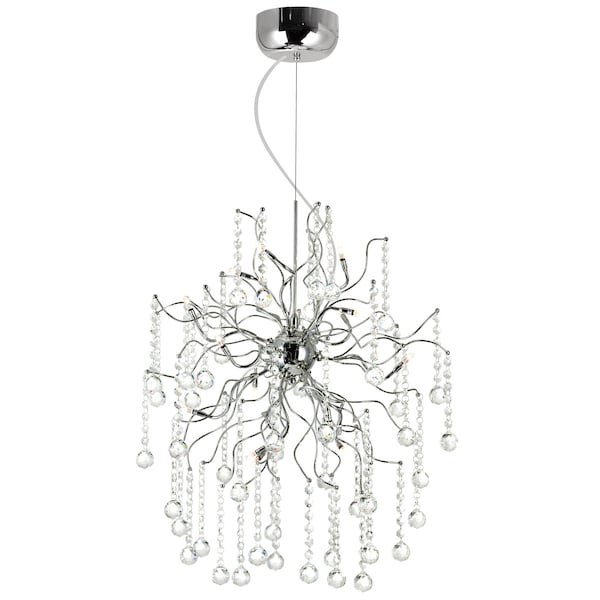 Cwi Lighting Cherry Blossom 15 Light Chandelier With Chrome Finish 5066P20C - main